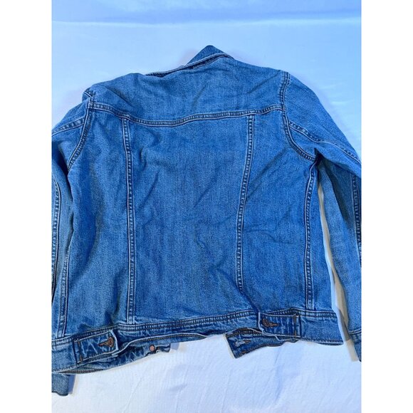 Old Navy Classic Medium Wash Denim Trucker Jacket Women's Size medium - Picture 8 of 9